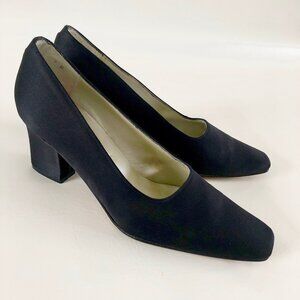 Barami VINTAGE fabric & leather pumps, Made in Spain